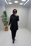 Neva Merserize Tunik Siyah