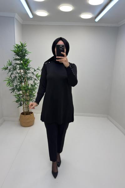 Neva Merserize Tunik Siyah