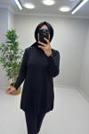 Neva Merserize Tunik Siyah