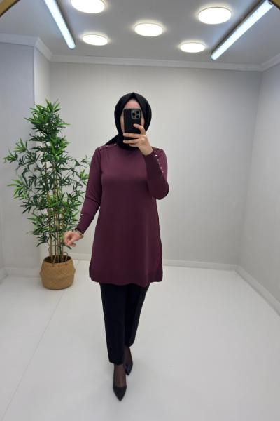 Neva Merserize Tunik Mürdüm