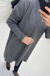 Uzun Triko Tunik Antrasit