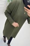Uzun Triko Tunik Haki