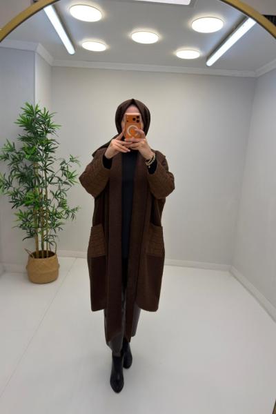 Bella Salaş Kaban Kahverengi