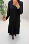 Naz Merserize Etekli Takım  Siyah