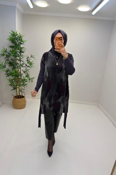 Mihra Cupra Tunik Antrasit