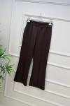 Çımalı İspanyol Scuba Pantolon Acı Kahve