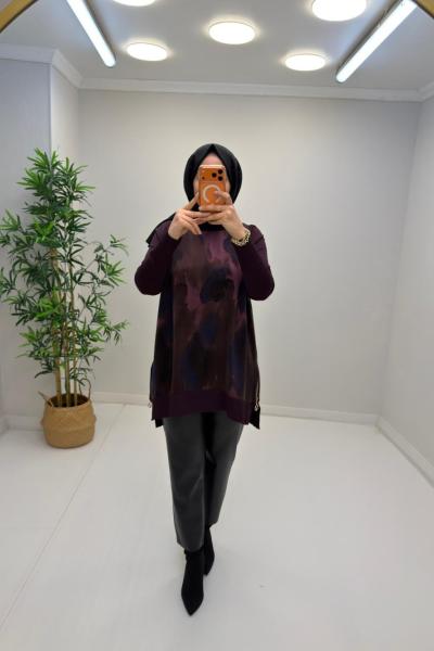 Sofia Cupra Tunik Mürdüm