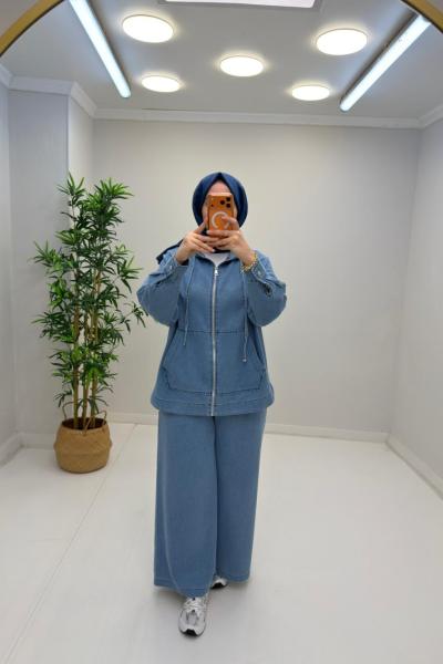 Relax Kot Takım Açık Mavi