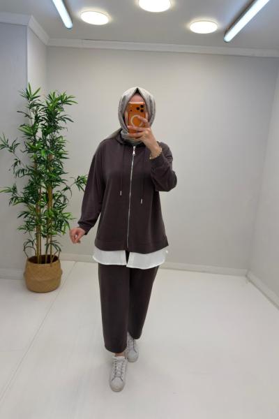 Puane Mira Takım Kahverengi