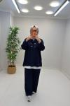 Hera Çıt Çıt Detay Takım Lacivert