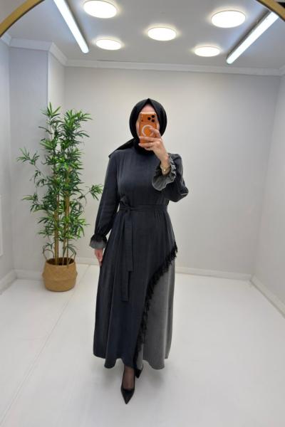 Manolya İpek Cupra Elbise Siyah