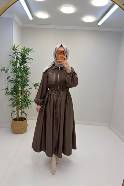 Nera Elbise Kahverengi