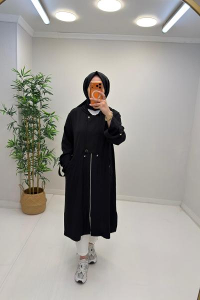 Pamira Çilek Keten Kap Siyah