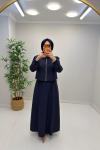 Lisa Yelekli Elbise Lacivert