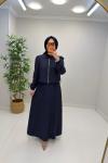 Lisa Yelekli Elbise Lacivert