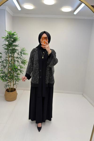 Liva Üçlü Takım Siyah