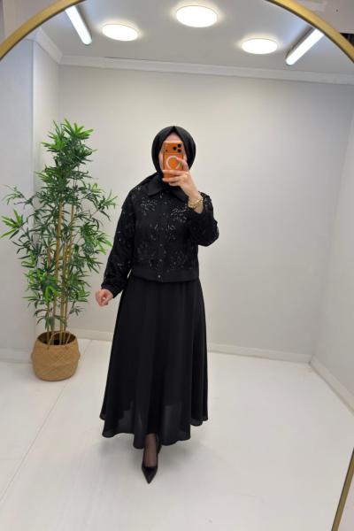 Ahu Etekli Takım Siyah