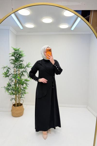 Eliz Tensel Elbise Siyah