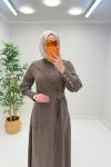 Eliz Tensel Elbise Kahverengi