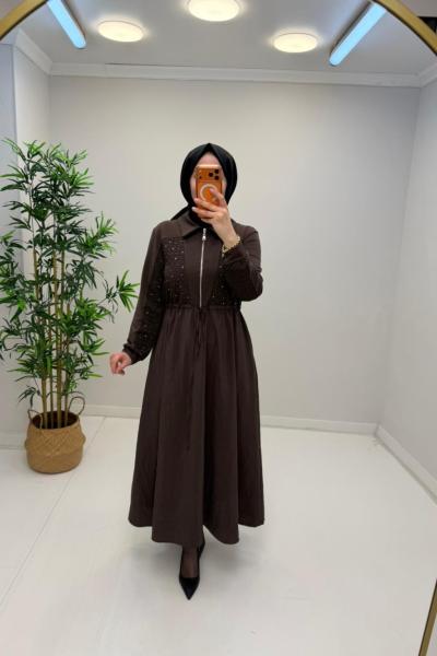 Noya Elbise Kahverengi