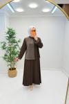 İkra Etekli Modal Takım Acı Kahve