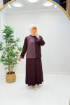 İkra Etekli Modal Takım Bordo