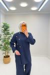 Mişa Pantolonlu Tansel Takım Lacivert