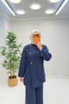 Mişa Pantolonlu Tansel Takım Lacivert