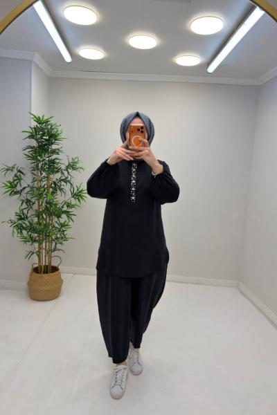 Puane Deniz Tensel Takım Siyah