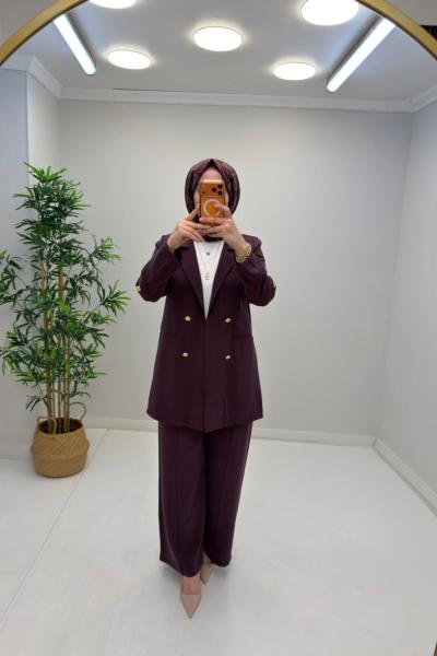 Noshe Qupra Takım Mürdüm