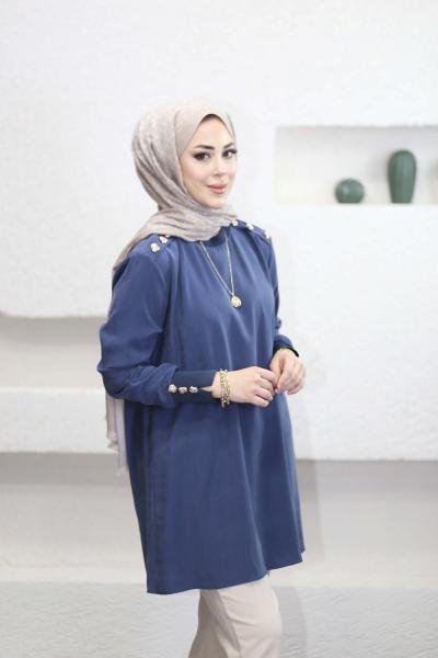Noshe Cupra Tunik Lacivert