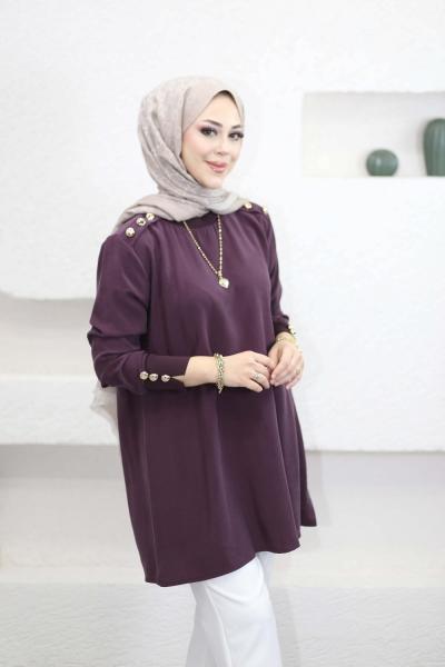 Noshe Cupra Tunik Mürdüm