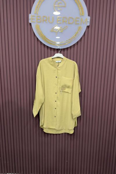 Puane Eva Tensel Gömlek Olive