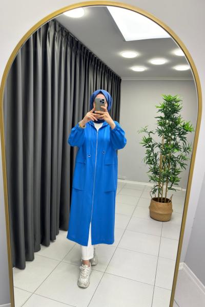 Puane Kap Şapkalı  Mavi