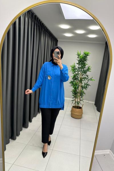 Meyve Şeker  Taşlı Gömlek  Mavi