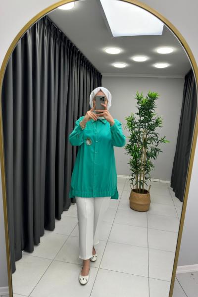 Meyve Şeker  Taşlı Gömlek  Nefti Yeşili