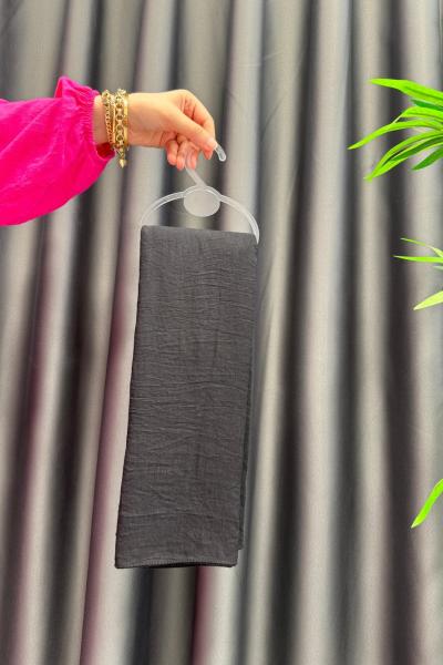 Madam Polo Pamuklu Şal Siyah