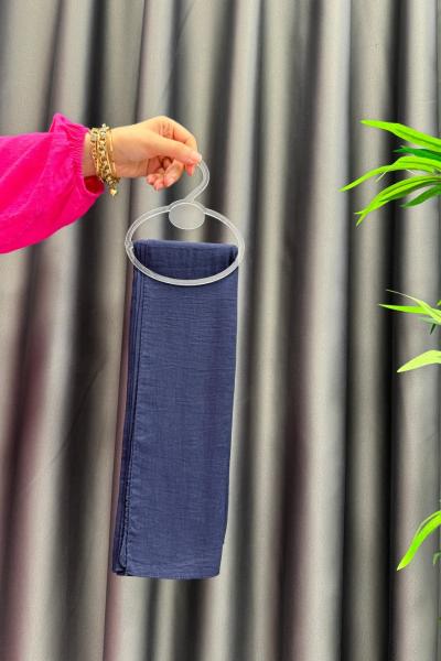 Madam Polo Pamuklu Şal Lacivert