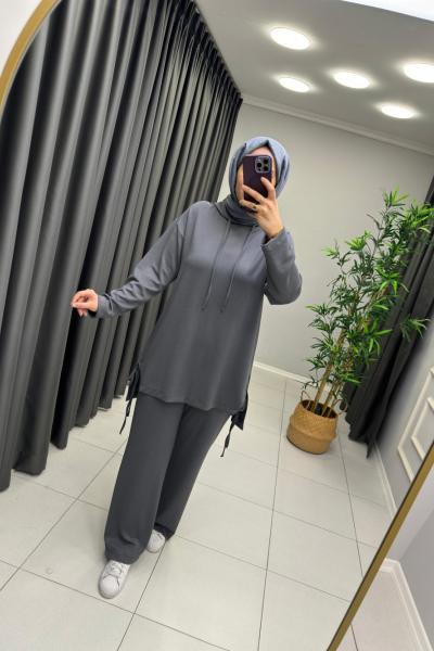 Oysho Bağcıklı Takım Antrasit