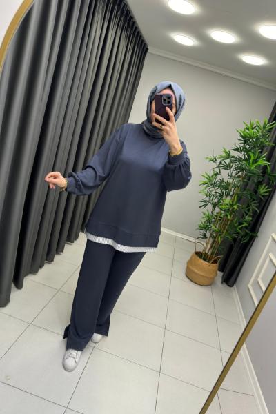 OYSHO GÖMLEK DETAYLI TAKIM Antrasit