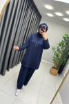 Talia Oysho Paraşüt Detay Kapşonlu Takım Lacivert