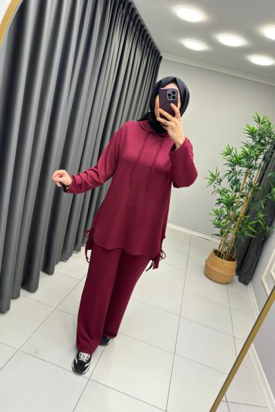 Oysho Bağcıklı Takım Bordo