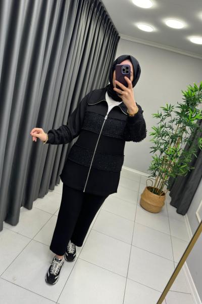 Dora Takım Oyso Kumaş Siyah