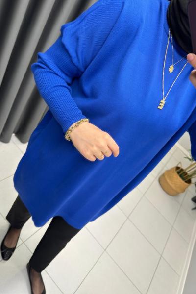 Noor Triko Tunik  Saks Mavisi