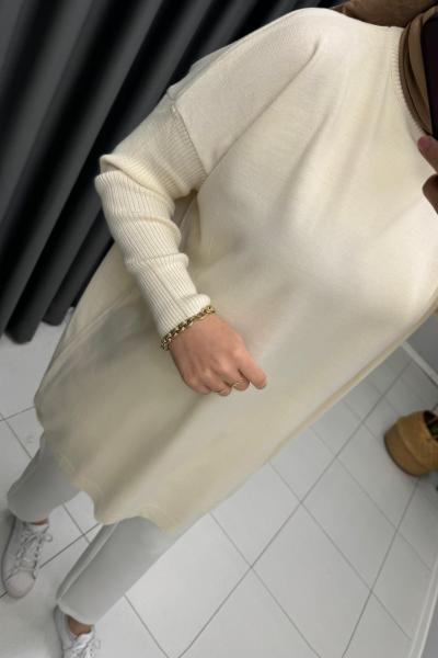 Noor Triko Tunik  Krem