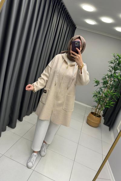 Buklet Giy Çık Kap Krem