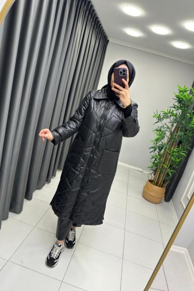 LEVİDOR Yanları Fermuar Detaylı Mont Siyah