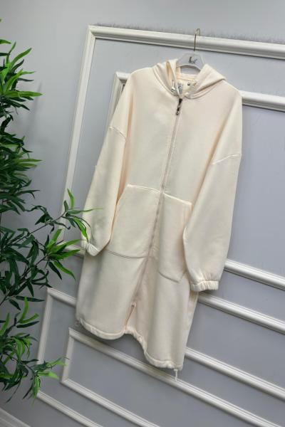 İkoll üç ip şardonlu kap Krem