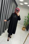 Uzun Triko Tunik Siyah
