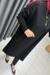 Uzun Triko Tunik Siyah